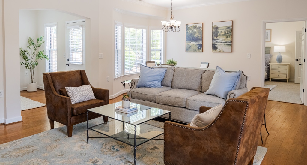 Homestead Hills Winston-Salem NC | Cottage Home Living Room