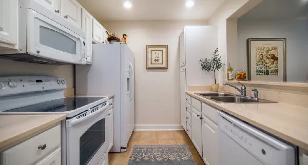 Homestead Hills Winston-Salem NC | Villa Apartment Kitchen 2024-01